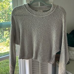 light beige hippy rose sweater knit